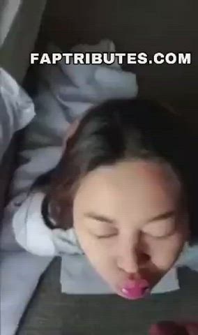 asian petite cum facial