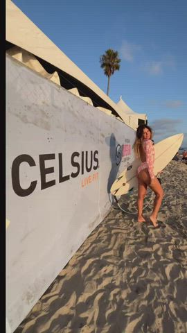 ass babe beach gif