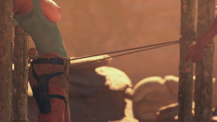 Tomb Raider Lara Croft Gets Tied Up 3D Hentai
