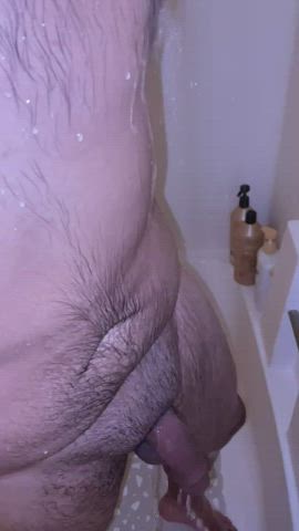 foreskin mexican shower thick cock gif