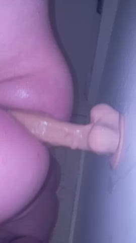 Anal Dildo Shower gif