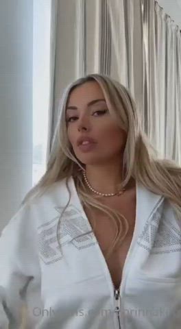 Ass Big Tits Blonde Boobs OnlyFans Strip White Girl gif