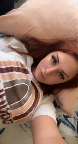 Blue Eyes Redhead Tits gif