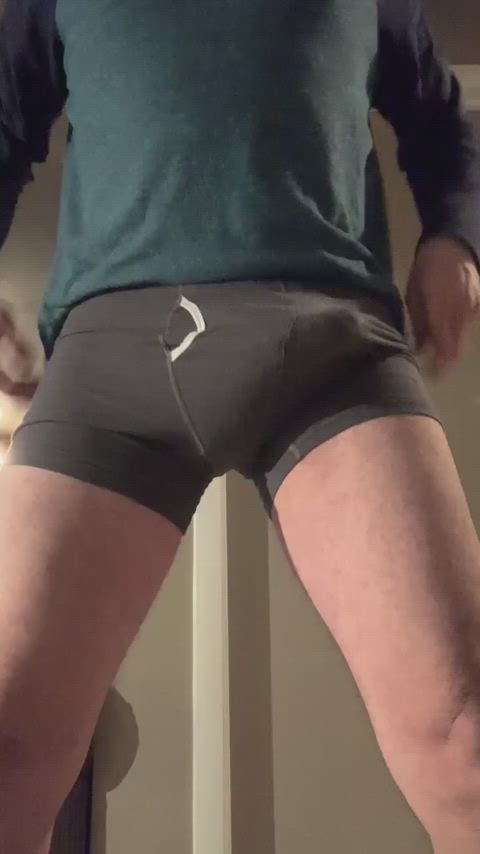 bulge cock daddy hung jerk off thick cock gif