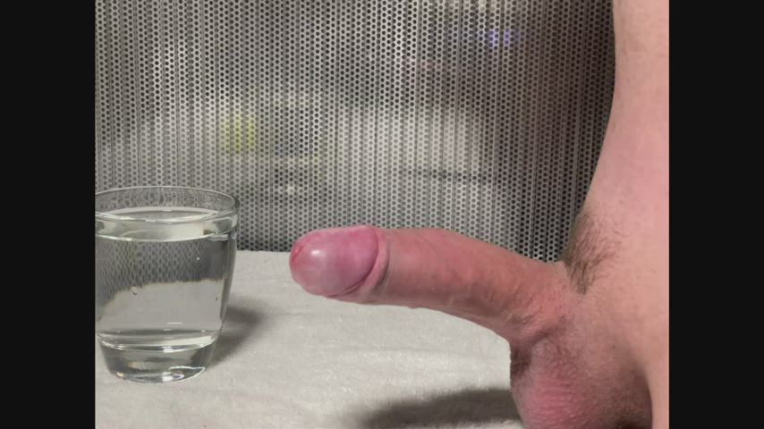 love drenching my uncut cock in lube