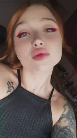 lipstick lipstick fetish selfie gif