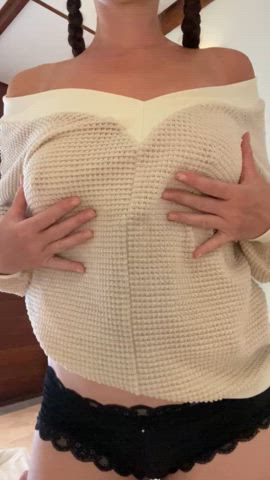 I get genuinely excited by my own boobs