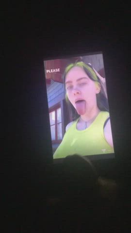 Billie Eilish gets covered in my cum