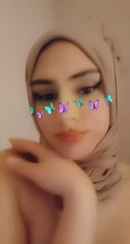 hijab natural tits small tits teen turkish gif