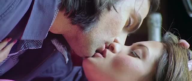 bollywood celebrity french kissing kiss gif