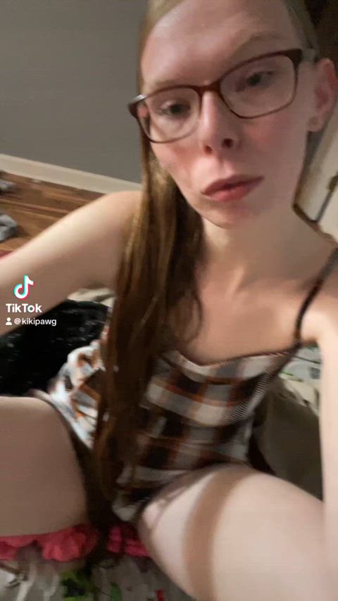 american clothed glasses long hair tiktok gif