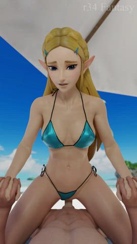 Zelda Bikini Aside Ride (R34fantasy) [The Legend Of Zelda]