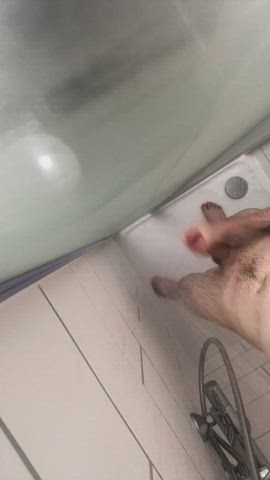 cum male masturbation masturbating shower gif
