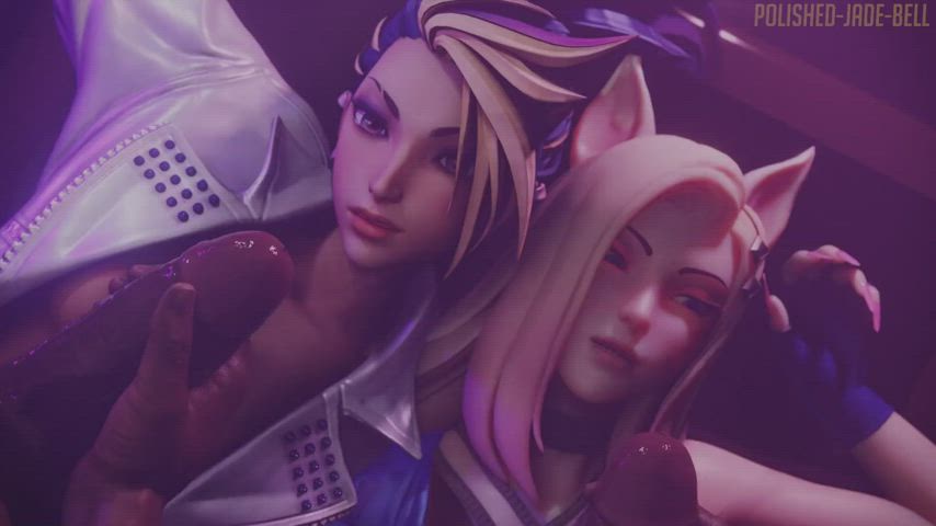 KDA Ahri And Akali Backstage Fan Meetup 3D Hentai