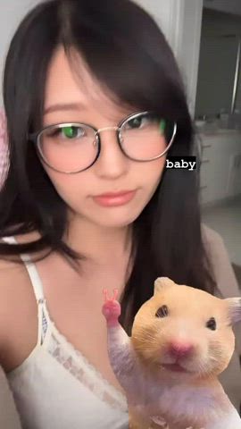 asian boobs cleavage gif