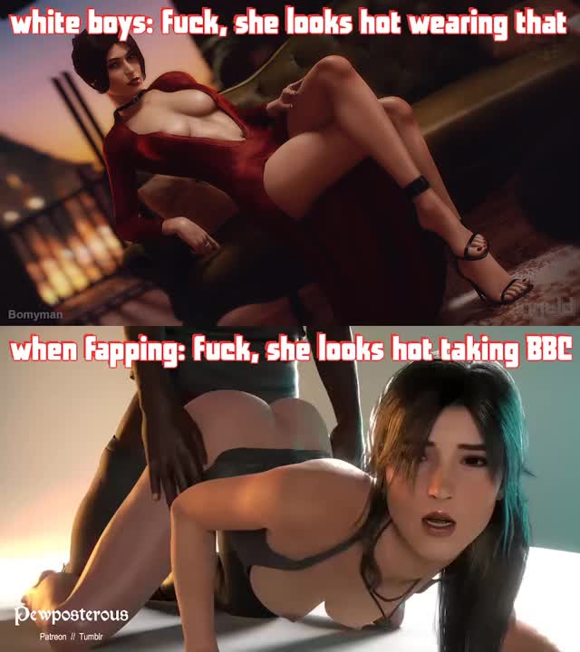 looks hot taking bbc (lara)