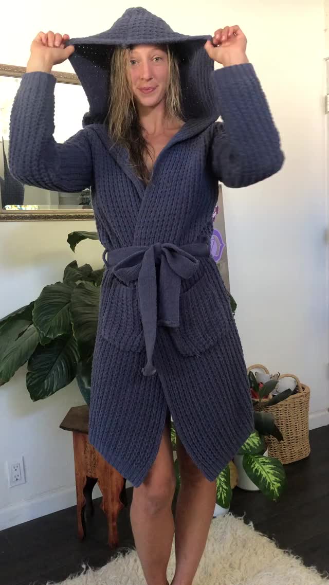 Am I more adorable without the robe?