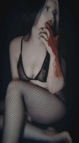 cute hardcore tits goth-girls gif