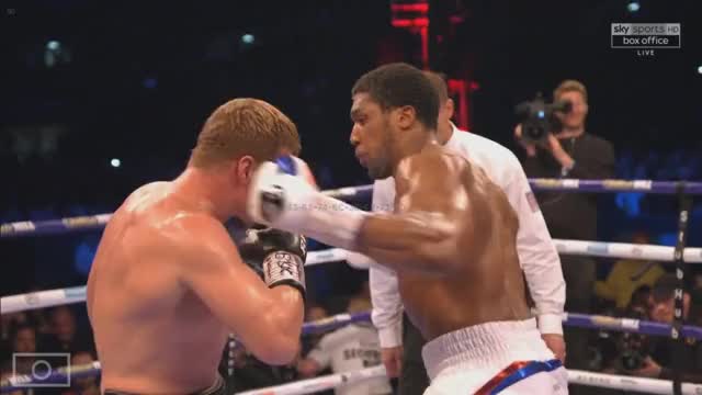 Anthony Joshua vs Alexander Povetkin - Knockdown