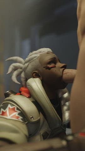 3d animation blowjob ebony overwatch rule34 sucking gif