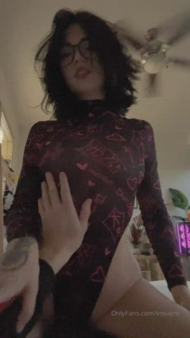 bodysuit groping petite gif