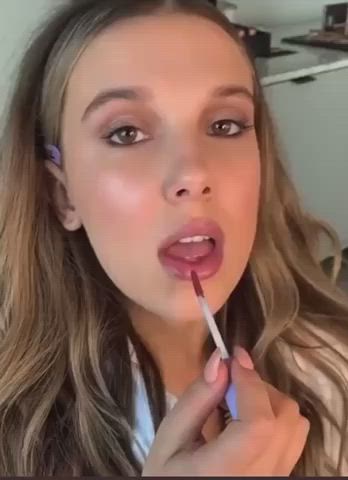 celebrity lips lipstick teen gif