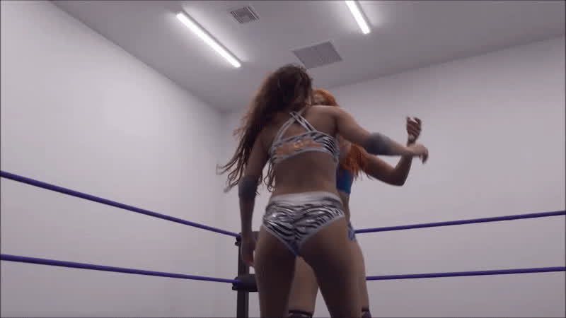 blonde brunette mexican white girl wrestling gif