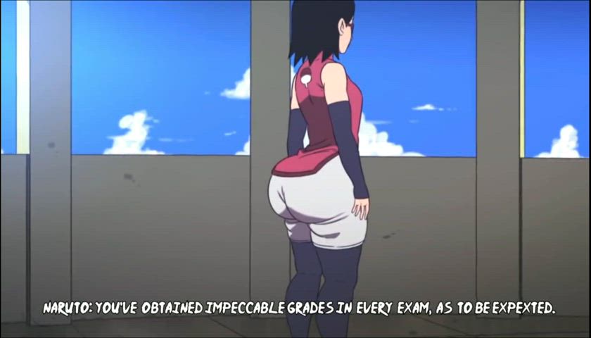 Sarada's kunoichi exam with naruto