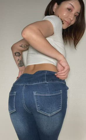 Asian Ass Jeans gif