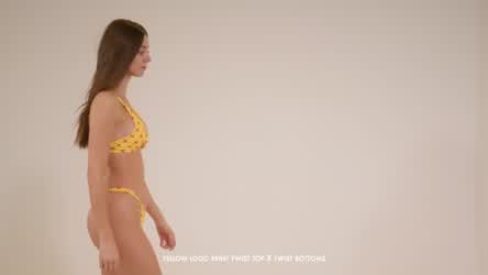 Bikini Brunette Model gif