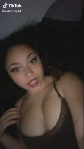 big tits cute latina teen tiktok gif