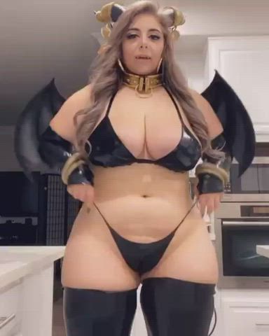 big tits cosplay momo gif