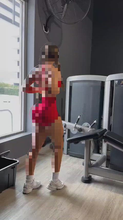 beta betaslave censored gooning gym shorts yoga pants r/gooned gif