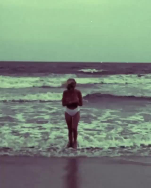 Topless on a beach