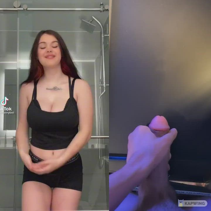 BabeCock Big Tits Cum TikTok Tits gif