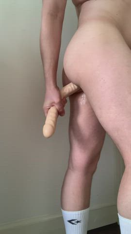 Gay Huge Dildo Sex Toy gif