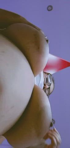 Big Tits Bouncing Tits MILF Milking Sloppy Slow Motion Tits gif