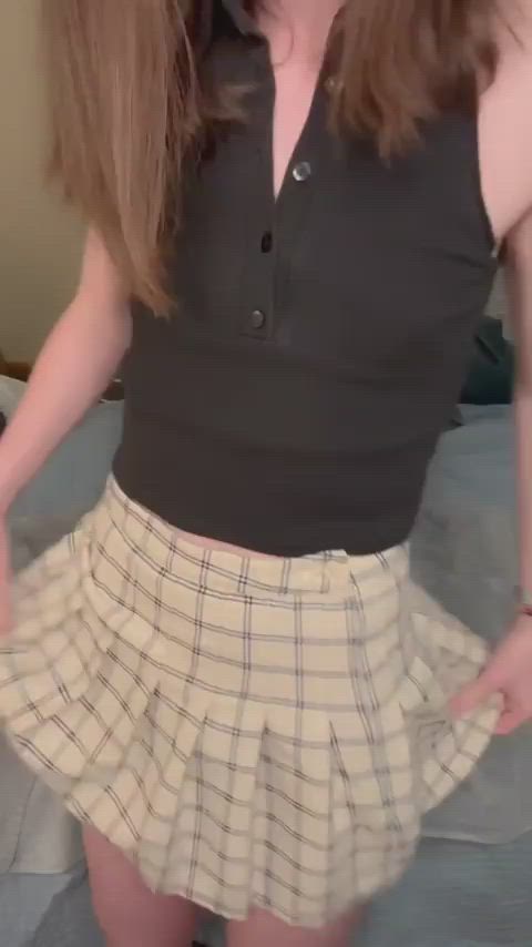 teen cute trans small tits solo gif