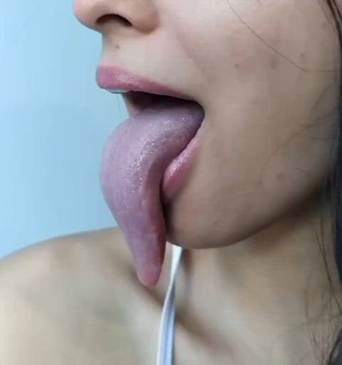 fetish long tongue tongue tongue fetish gif