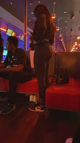 ass babe candid ebony legs thick gif