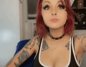 Goth Tattoo Tits gif