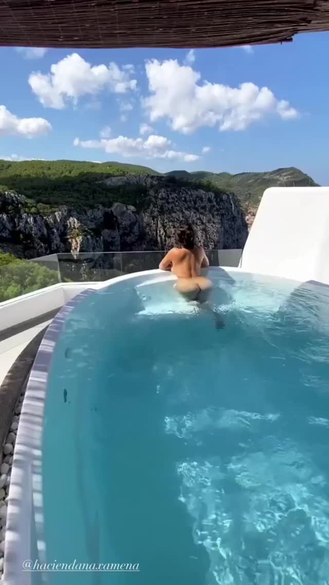 Demi in the Pool Contrast Correction (Full Video in Comments)