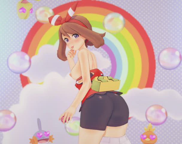 3d anime ass booty hentai tease gif