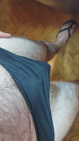 cum hairy underwear gif