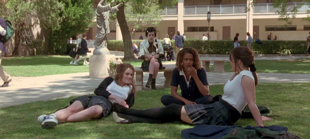 babe celebrity female legs neve campbell robin tunney schoolgirl socks gif