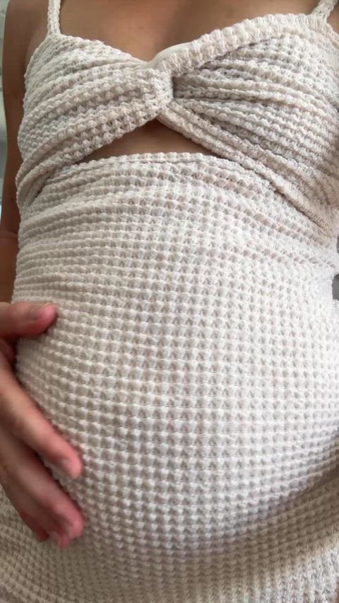 clothed milf pregnant gif