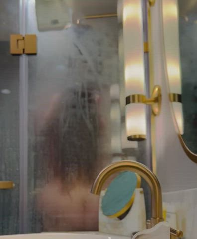 BBW Long Hair Shower gif