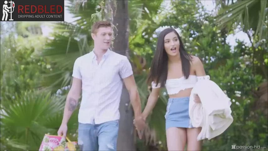 Brunette Emily Willis Hardcore gif