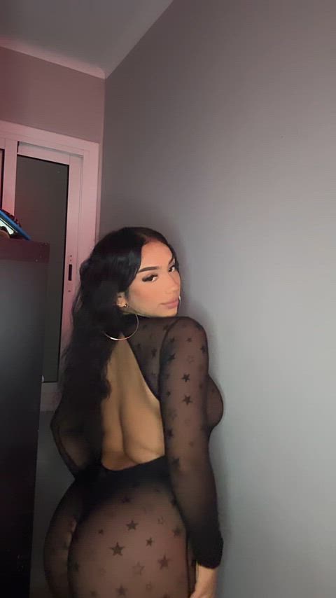 beautiful latina see through clothing gif