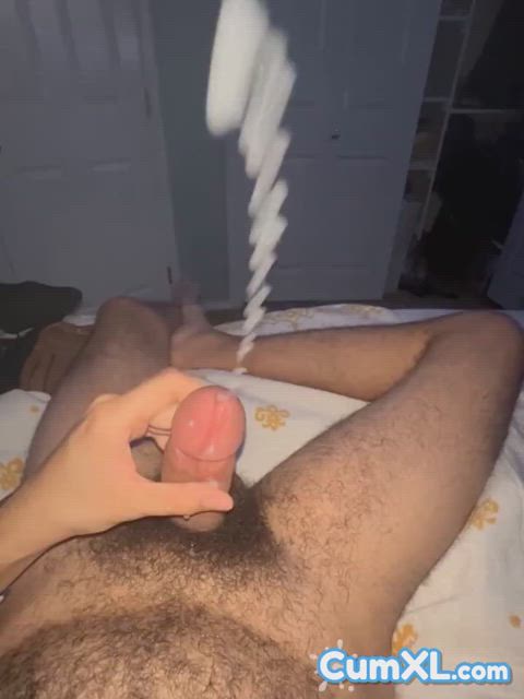 Furry cumshot